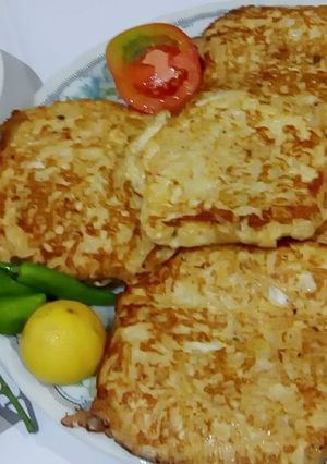 A picture of Noodles kabab.
