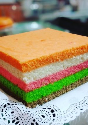 Foto resep Rainbow Steam Cake