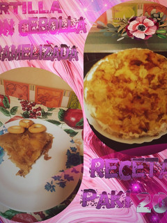 Una foto de Tortilla con cebolla🧅 caramelizada🍯 a mi manera