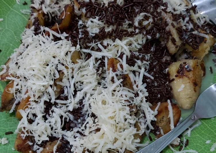 {Resep Pisang bakar coklat keju yang Gurih