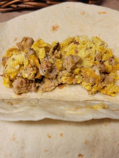 A picture of Quick Breakfast Burritos.