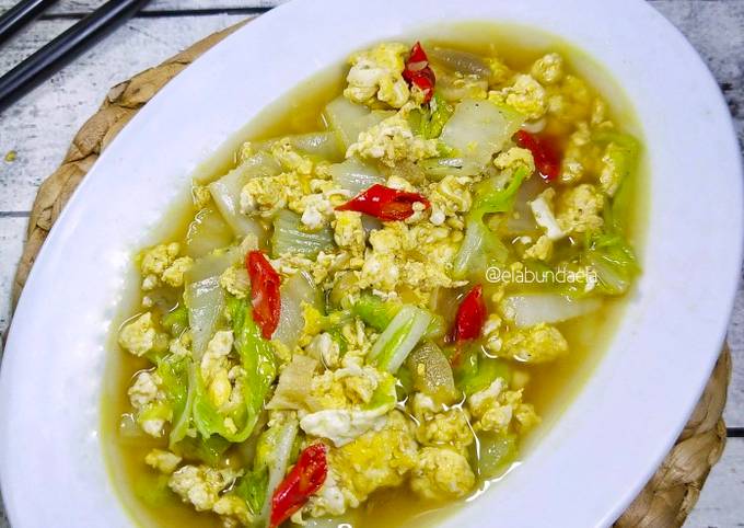 Resep Cah Telur Sawi Putih Oleh Bunda Ela Cookpad