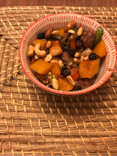 Una foto de Cerdo agridulce con vegetales al wok