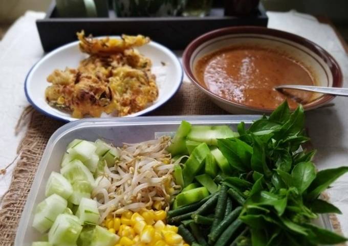 Resep Pecel Rumahan bumbu Instan