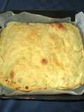 Focaccia farcita con fiori di zucca stracchino e acciughe