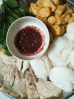 Hình của món Bún đậu mắm tôm.