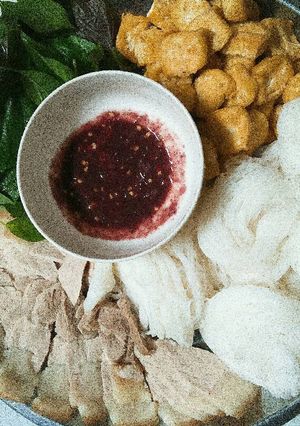 Hình của món Bún đậu mắm tôm.
