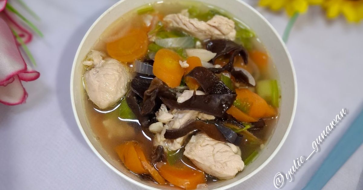 Sup Ayam Jamur ala @devykitchen