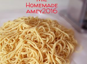 Foto resep Mie mentah homemade 