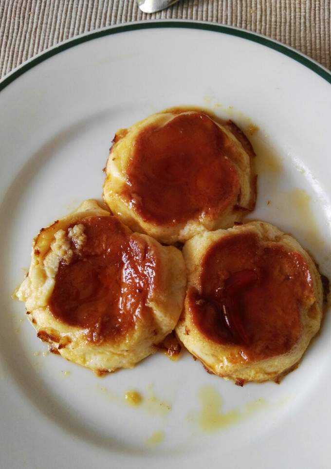Una foto de Miniflanes de naranja