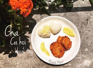 Hình của món Chả Cá Hồi Khoai Tây Cho bé.