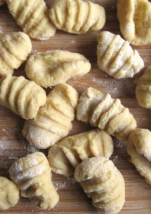 A picture of Chickpea Gnocchi.