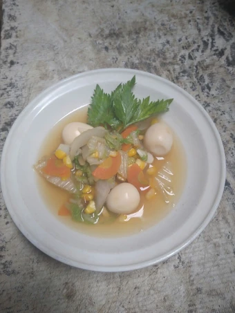 Cara Mudah Menyiapkan Resep Sup Sawi Puyuh Warna Warni yang Lezat Sekali Anti Ribet, Sempurna