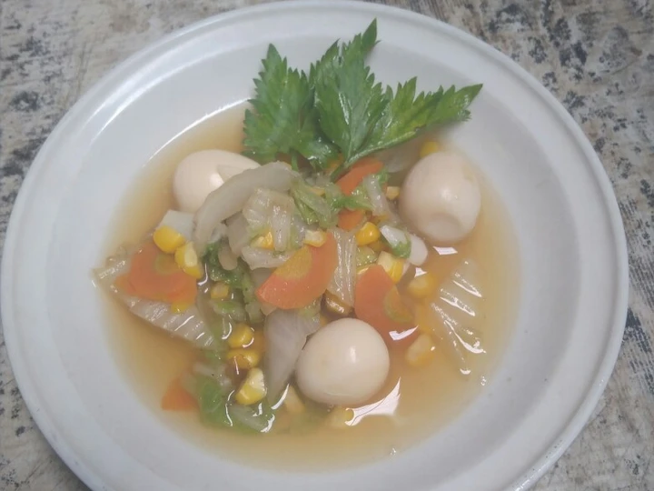 Cara Mudah Menyiapkan Resep Sup Sawi Puyuh Warna Warni yang Lezat Sekali Anti Ribet, Sempurna