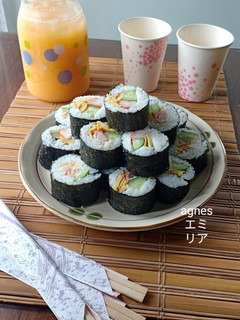 Foto resep Sushi Cake Sederhana 🍣