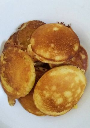 Foto resep pancake mini (simple cepat dan enak) tapi sedikit...😁