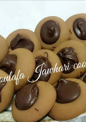 صورة لوصفة كوكيز النوتيلا من سلافة 😍 ب3 مكونات فقط
