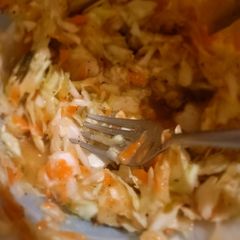 A picture of German/American Cole Slaw (cabbage & Carrot Salad).