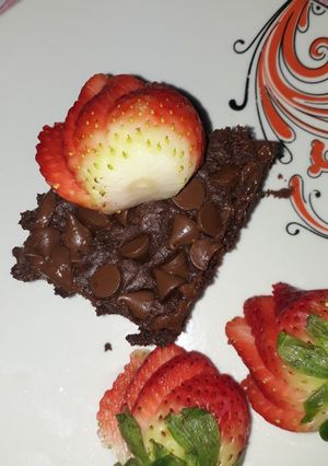 صورة لوصفة براونيز بثلاث مكونات