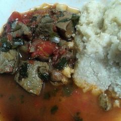 A picture of Sweet liver stew.