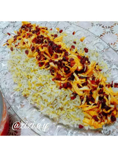 عکسی از دستور شوید پلو با مرغ ریش ریش💕