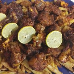 A picture of Mutton fried chops.