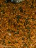 Achicha and fio-fio(dried cocoyam and pigeon peas)
