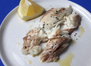 Foto di Orata in crosta di sale in padella