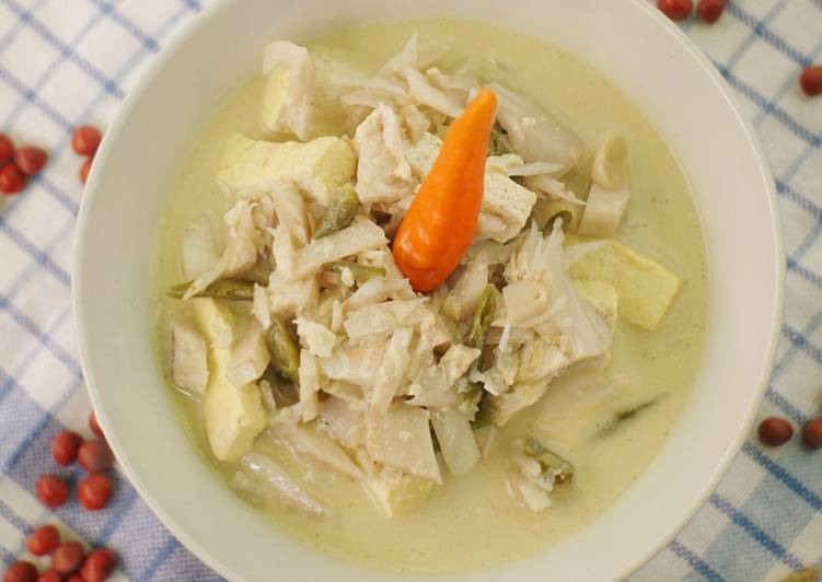 Bagaimana Menyiapkan #40 Sayur Lodeh Gori Mix Tahu Kuning Anti Gagal