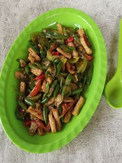Foto resep Oseng Tahu Buncis Cabai Hijau