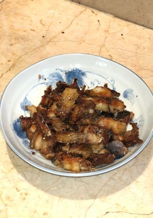 Hình của món Cá dứa rang thịt.