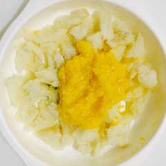 รูปของ Roti Siram Pure Jagung Jeruk -Mpasi 8M+