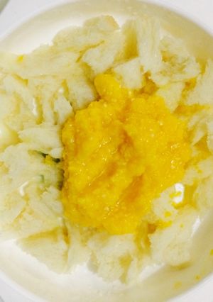 Foto resep Roti Siram Pure Jagung Jeruk -Mpasi 8M+