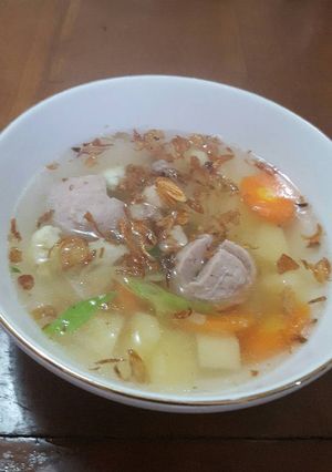 Foto resep Sop daging bakso