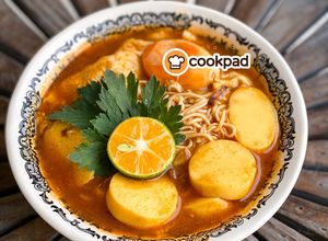 Gambar Mi Maggi Kari Homemade with Telur & Tauhu Telur (versi Lazy Keto)