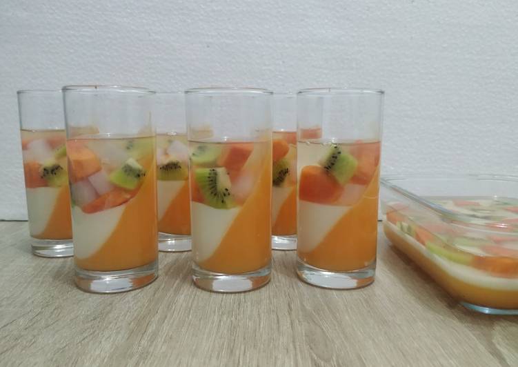 Bahan Puding Buah Susu | Cara Bikin Puding Buah Susu Yang Sedap