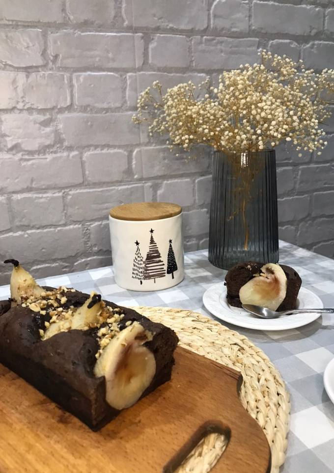 Шоколадний кекс з грушами🍐