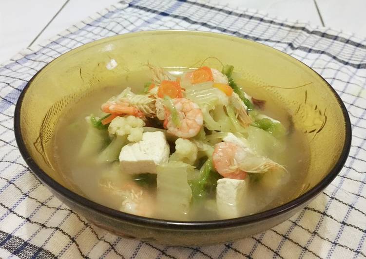 Sop Udang Tahu simpel
