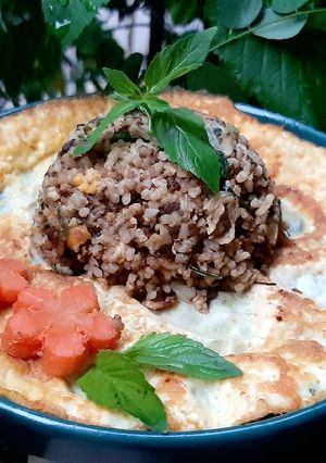 Hình của món Cơm chiên mix gạo lứt sấy.