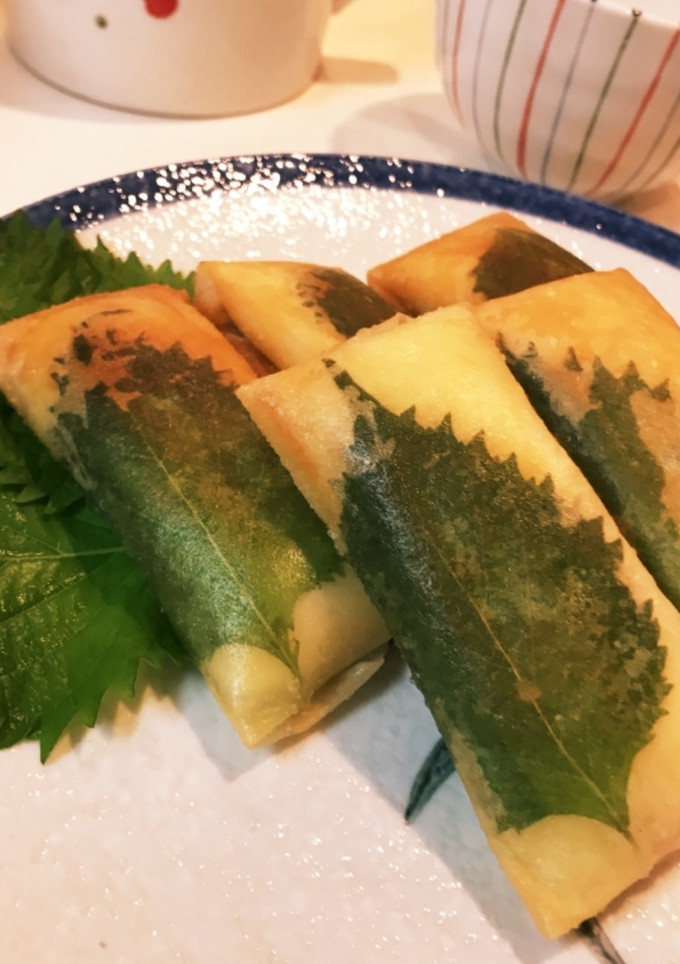 Foto resep Lumpia ayam & shiso leaf 🍃