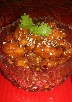 A picture of Honey chicken.