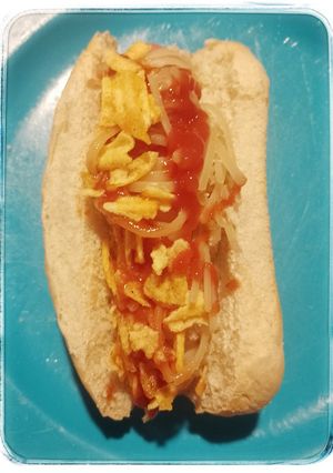 Una foto de Panchghettis (panchos con spaghetti)