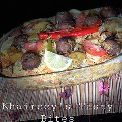 Beef kofta Biryani A picture of Beef kofta Biryani.