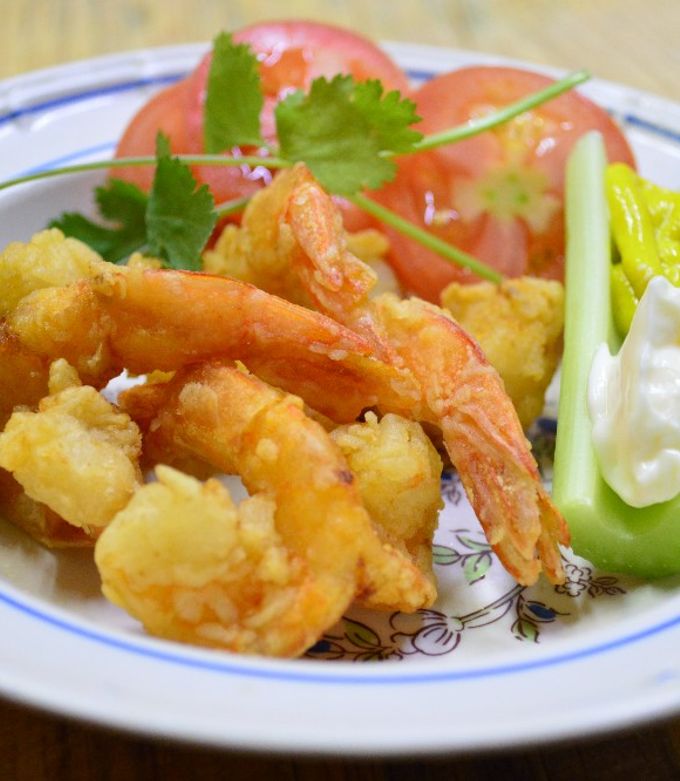 Una foto de Camarón al mojo de ajo