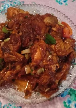 Foto resep Ayam Kampung Saus Padang