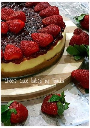 Foto resep 39#👌Strawberry Cheese cake
