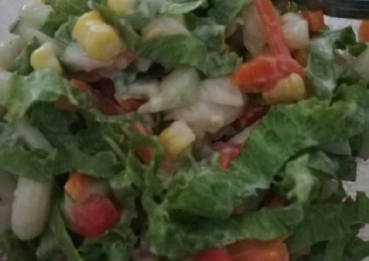 Panduan Menyiapkan Salad sayur Super Enak
