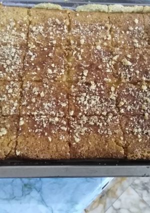 صورة لوصفة بسبوسه بالقشطه