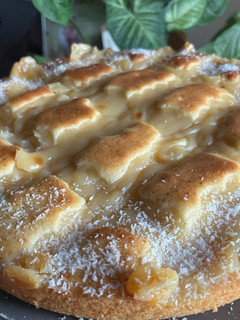 Una foto de TORTA MATERA CON CREMA PASTELERA 🤩✨️