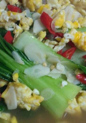 Foto resep Pokchoy Telur